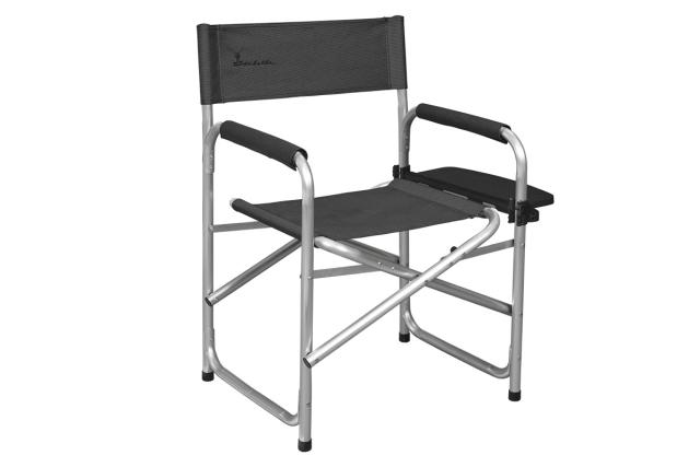 Directors Chair with side table, Dark Grey Furniture
